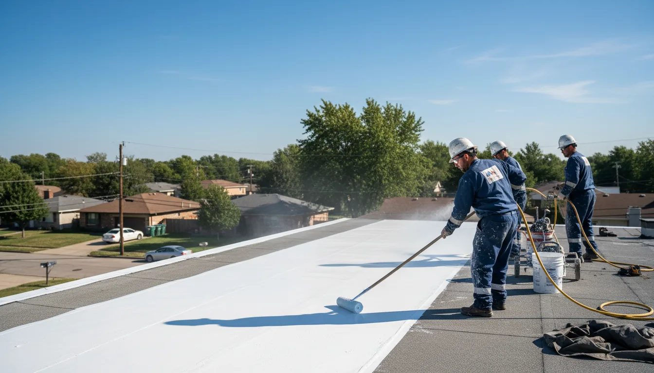 Commercial roof coating in Brownstown, IN near me